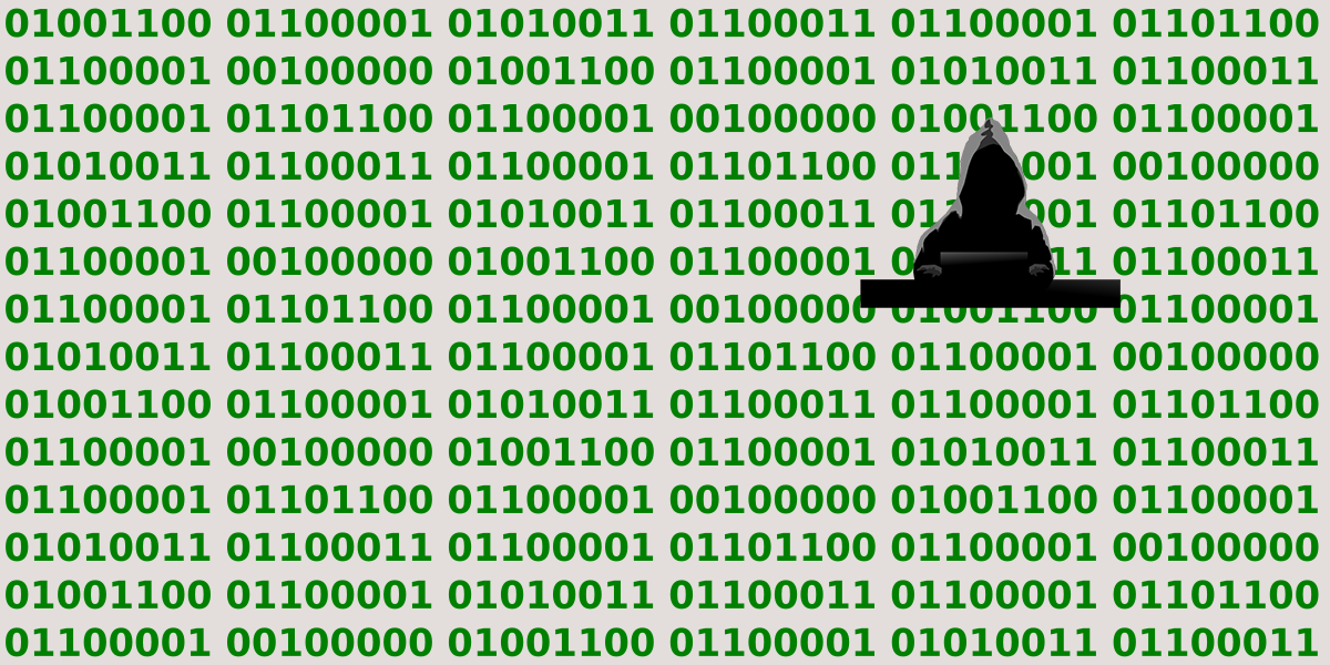Cybercriminal in a black hoodie